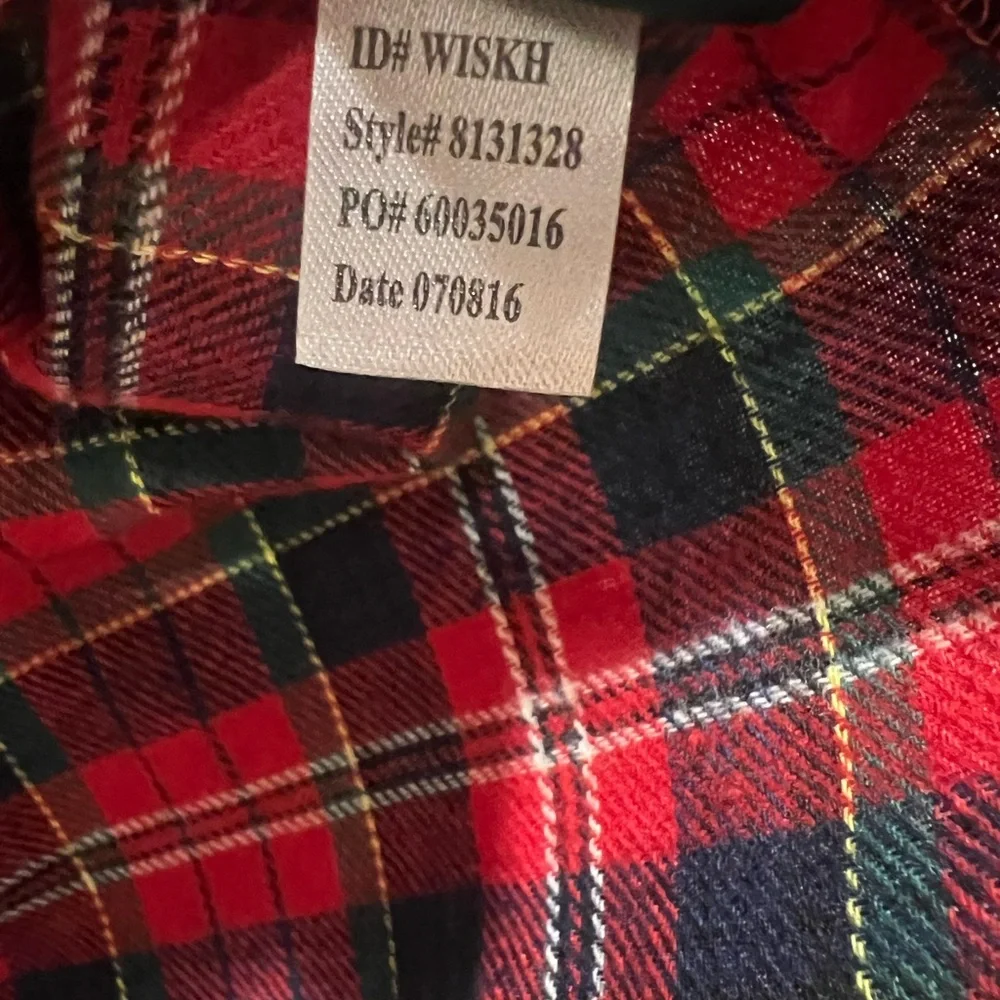 Lauren Ralph Lauren Plaid Flannel Sleepshirt, M